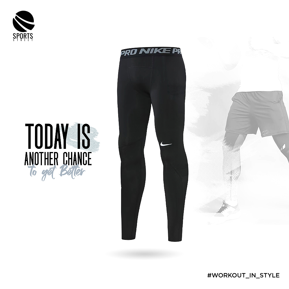 Nike F2 117 Black Knee Logo Leggings